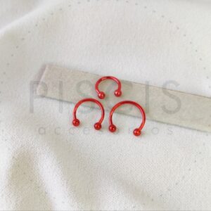 Piercing bull rojo