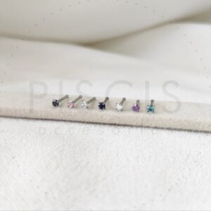 Nostril strass engarzado, palito.