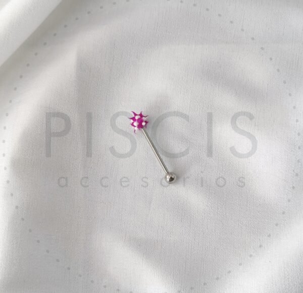 Piercing Lengua c/Pinchos de Silicona