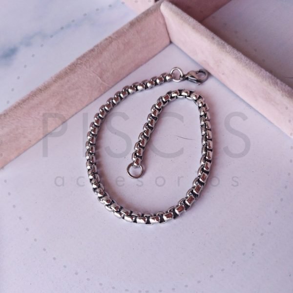 Pulsera rolo cuadrada