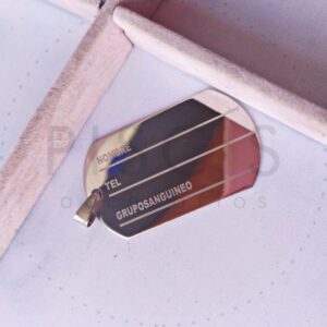 Dije chapa datos personales