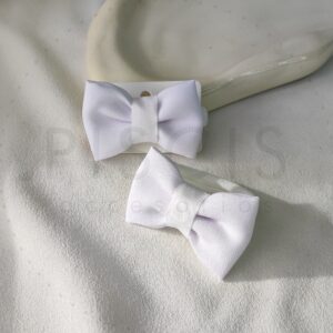 Chuflos moños blancos.