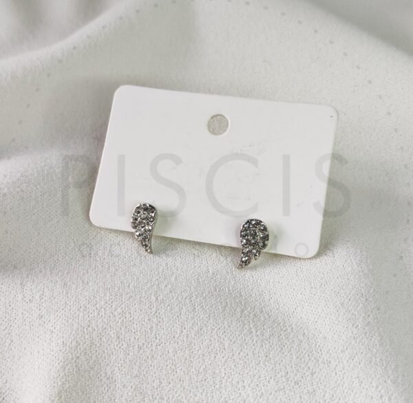 Aros alitas con strass.