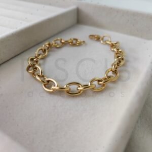 Pulsera ZARA dorada.
