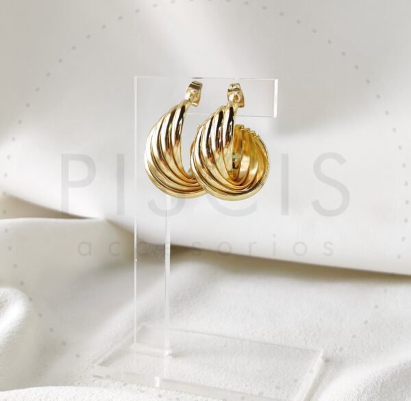 Aros Ana dorados. - Imagen 2