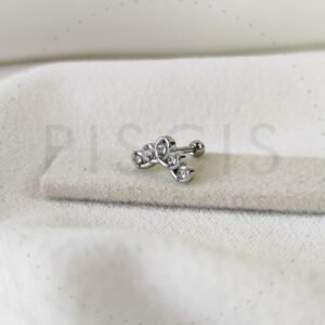Piercing helix corona rulito + strass.