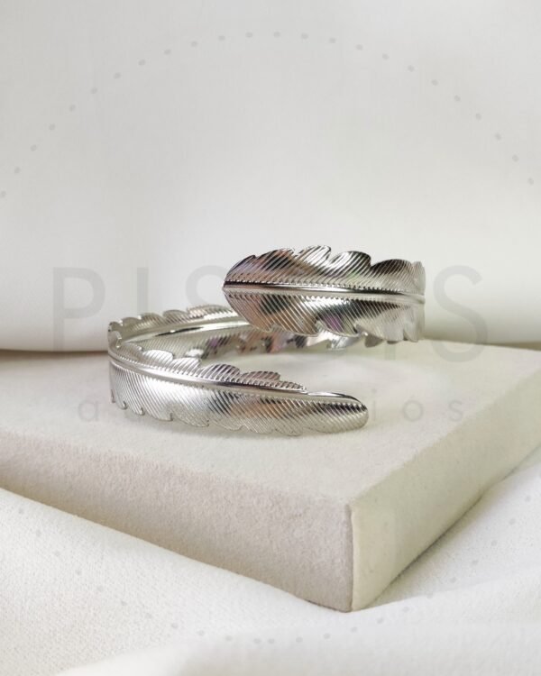 Brazalete Petra, plateado. - Imagen 2