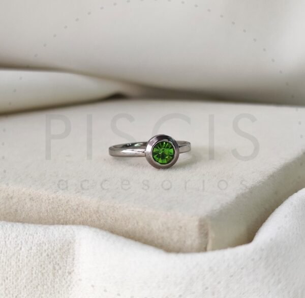 Anillo Misty verde.