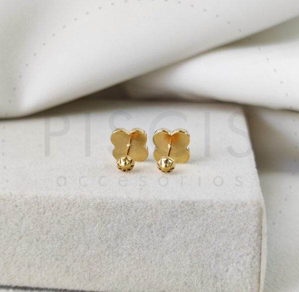 Aros Van Cleef verdes, dorados. - Imagen 2