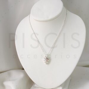 Collar Búho, blanco.