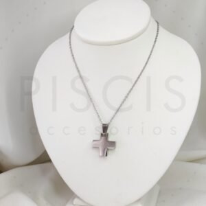 Collar Tirrena, plateado.