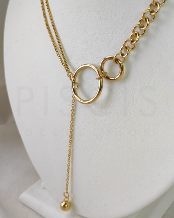 Collar Paulette, dorado. - Imagen 2