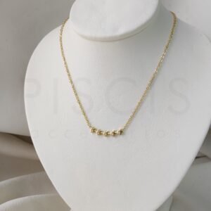 Collar Fugaz, dorado.