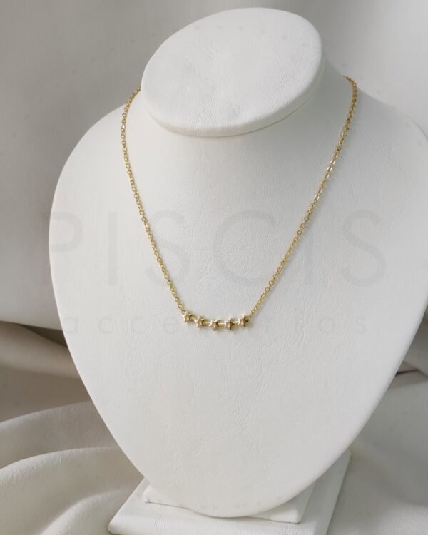Collar Fugaz, dorado.