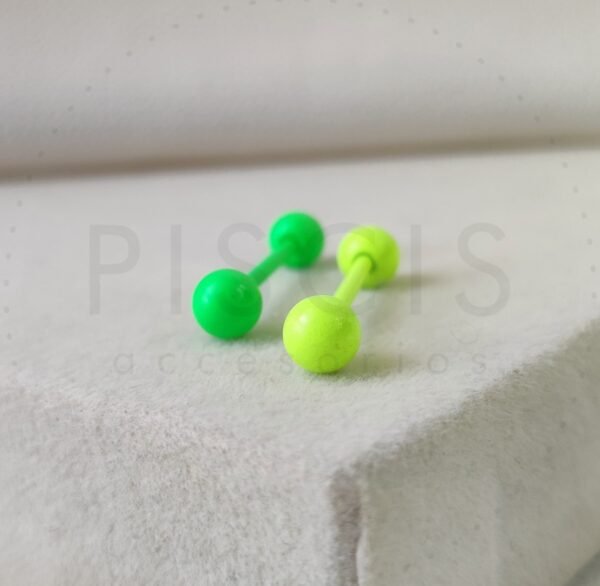 Piercing lengua flúor dif. colores - Imagen 3