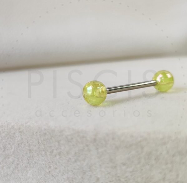 Piercing lengua facetado. - Imagen 2