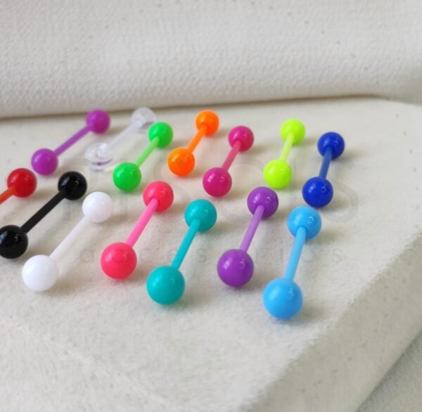 Piercing lengua de silicona dif. colores - Imagen 3