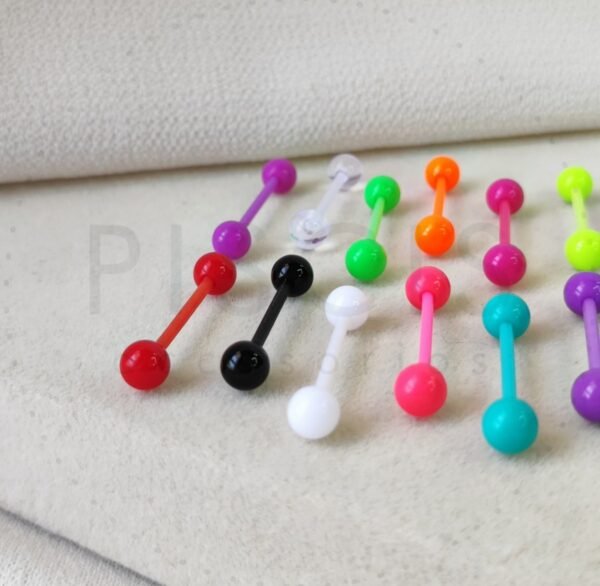 Piercing lengua de silicona dif. colores - Imagen 2