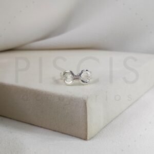 Anillo Lilen blanco, regulable.