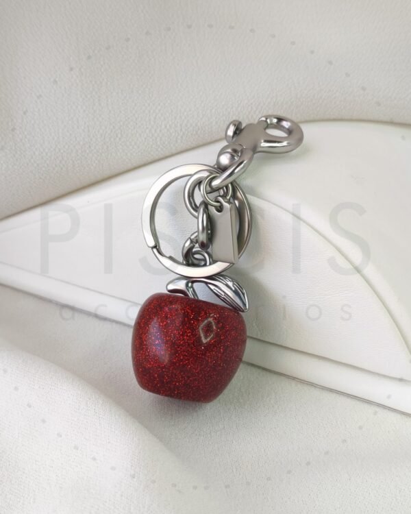 Charm Apple, plateado.