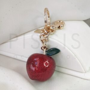 Charm Apple grande, dorado.