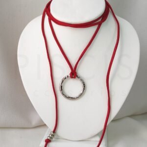 Choker RAE, plateado.