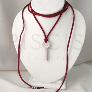 Choker Clé, plateado.