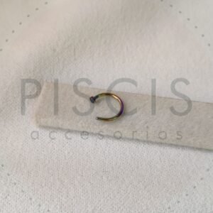 Piercing sin fin con tope, TORNASOL.