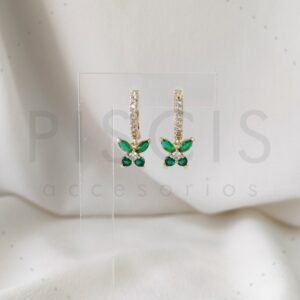 Arg. Farfalla verdes, doradas.