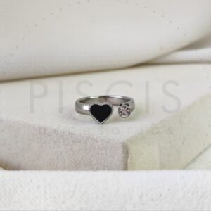 Anillo Amour, plateado.