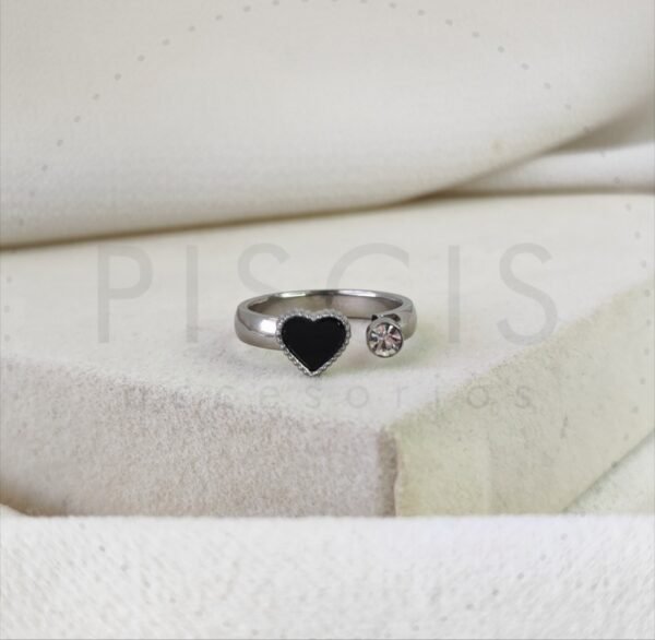 Anillo Amour, plateado.
