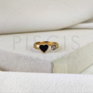 Anillo Amour, dorado.