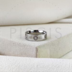 Anillo Cartier Love, plateado.