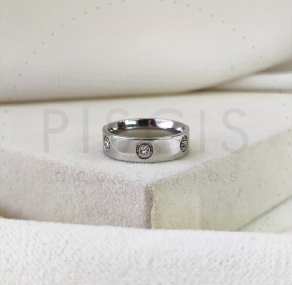 Anillo Cartier Love, plateado.