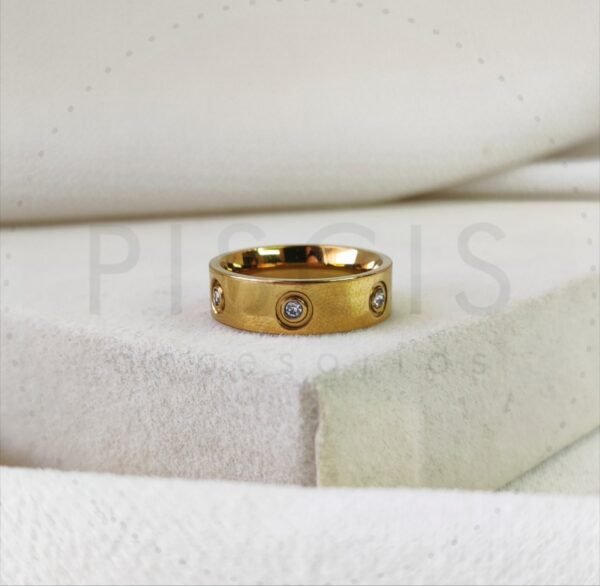 Anillo Cartier Love, dorado.