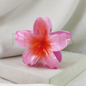 Gancho Hibiscus rosa c/ naranja.