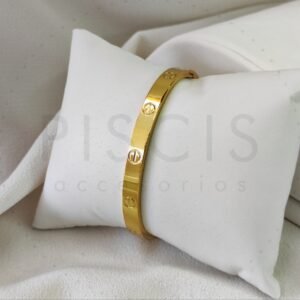 Brazalete Love Cartier, dorado.