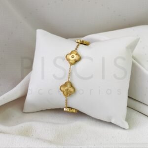 Pulsera Alhambra, dorada.