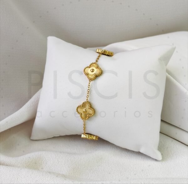 Pulsera Alhambra, dorada.