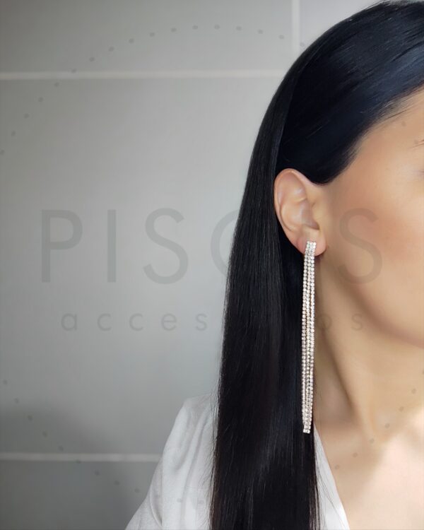 Aros Tiffa triple tira, dorados. - Imagen 2
