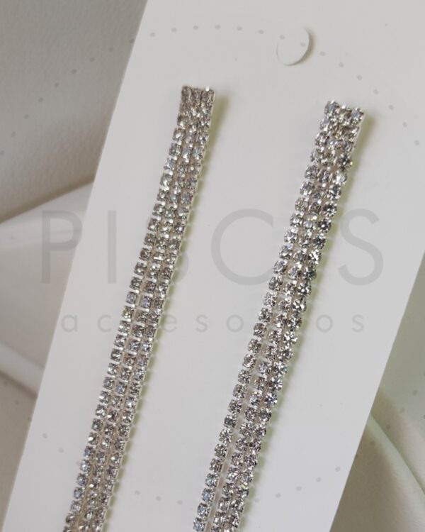 Aros Tiffa triple tira, blancos. - Imagen 3