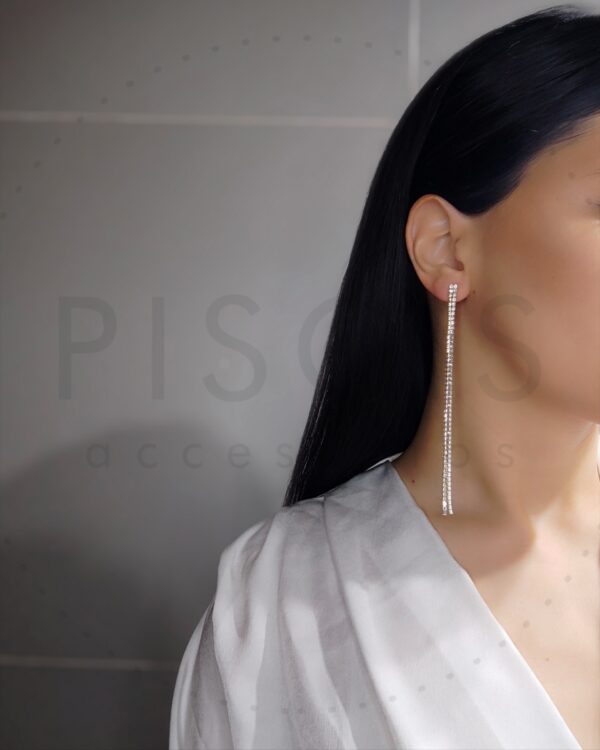 Aros Tiffa doble tira, dorados. - Imagen 3