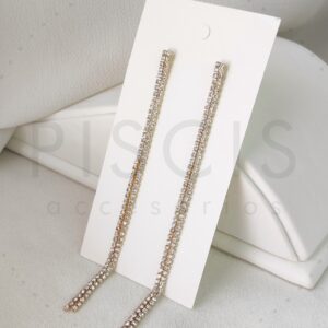 Aros Tiffa doble tira, dorados.