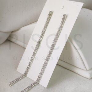 Aros Tiffa doble tira, blancos.