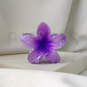 Gancho Hibiscus mediano, violeta c/ violeta.