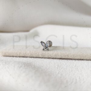 Helix mariposa strass tornasol.