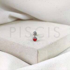 Piercing lengua doble strass