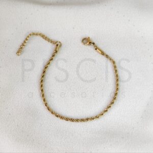 Pulsera tourbillon dorada