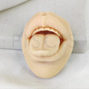 Exhibidor de silicona con goma LENGUA/BOCA.