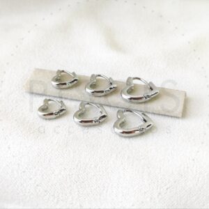 Arg. Corazón, plateadas.